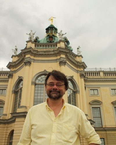 Tim Janz in Germany in front of Church